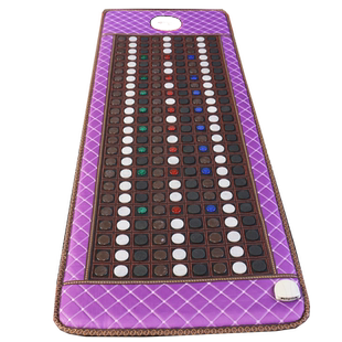 瑶美三色光子床垫玉石赭石砭石加热床垫墨绿玉加热美容院床垫