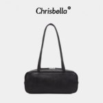 CHRSBELLA植鞣头层牛皮法棍包