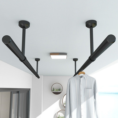 固信阳台不锈钢晾衣杆服装店烤漆