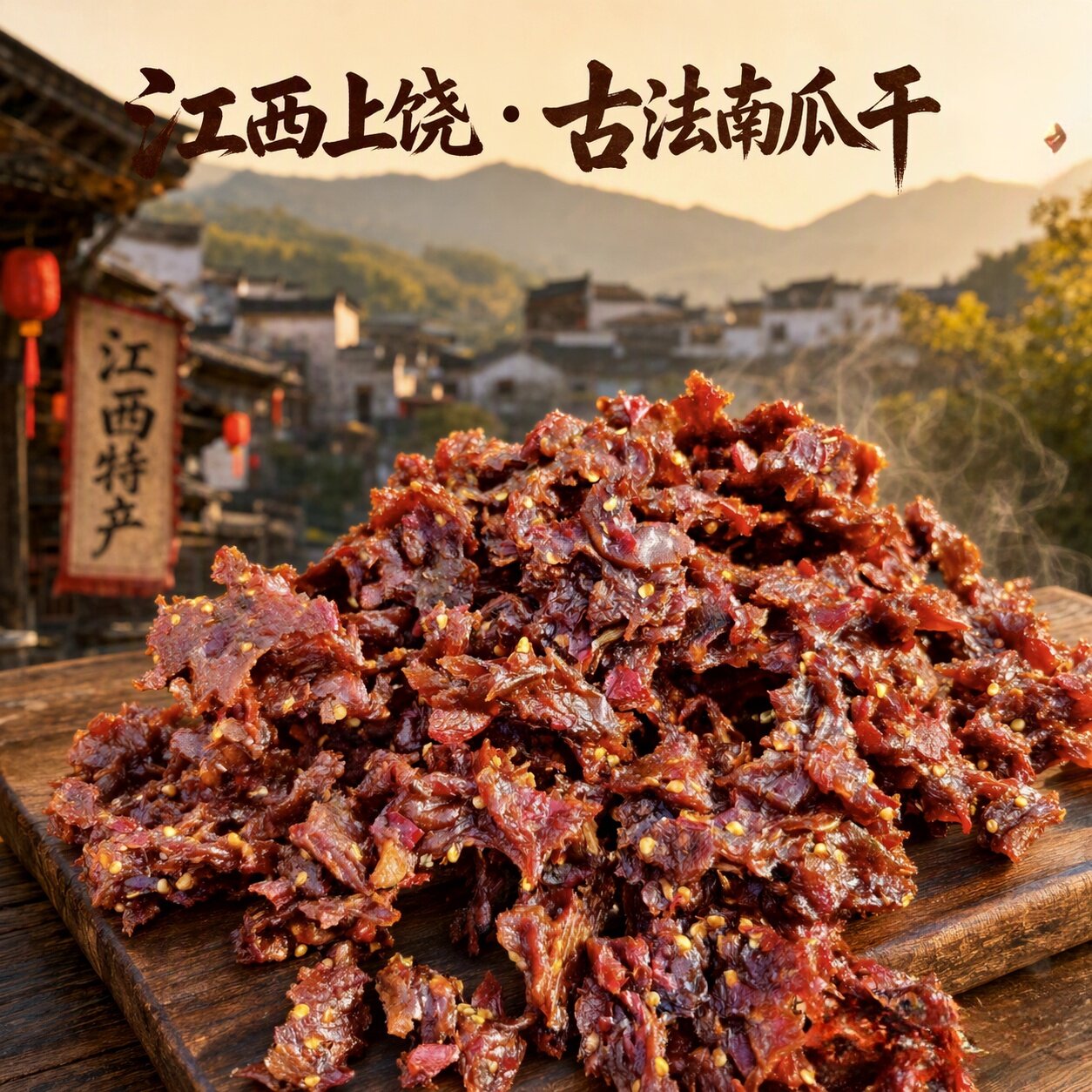江西特产上饶南瓜干即食260g袋装香辣南瓜条干休闲小吃依夫超好吃
