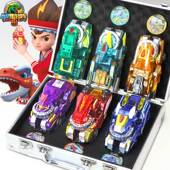 心奇爆龙三角恐龙霸王龙儿童男 正版 新奇暴龙战车3陀螺战车玩具