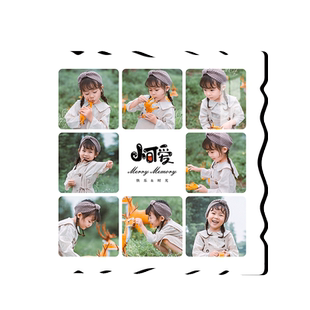 洗照片做成相框摆台定制宝宝儿童婚纱照写真9宫格摆件相册框挂墙