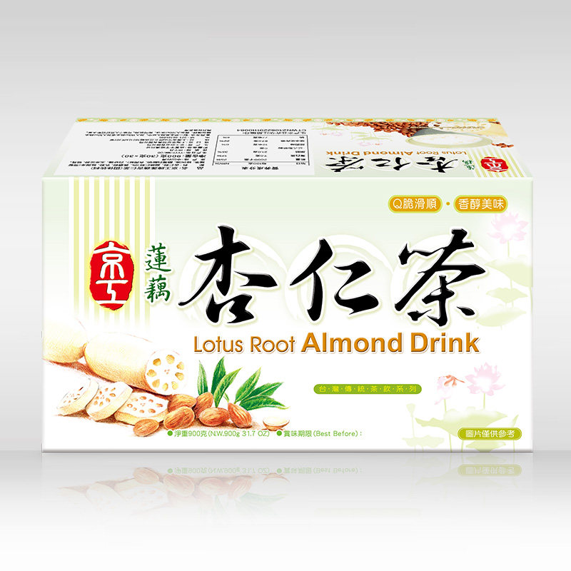 【顺丰】中国台湾京工杏仁茶30袋*30g白月光台式奶茶冲饮品独立装