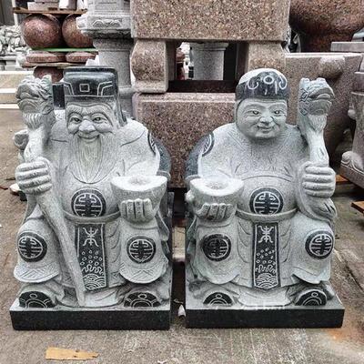 石雕土地公土地婆神像摆件安土土地爷土地婆青石福德正神原石雕刻