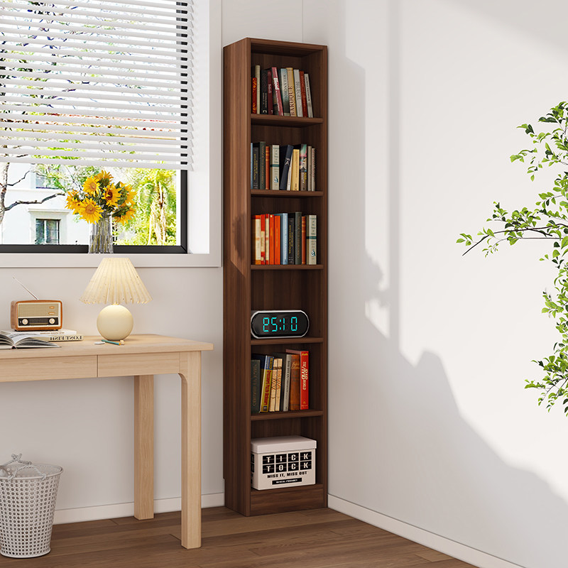 实木书架落地窄柜一体靠墙简易夹缝书柜储物柜客厅置物架转角立柜,住宅家具,书架,淘宝优惠券,粉丝福利购,淘宝优惠卷