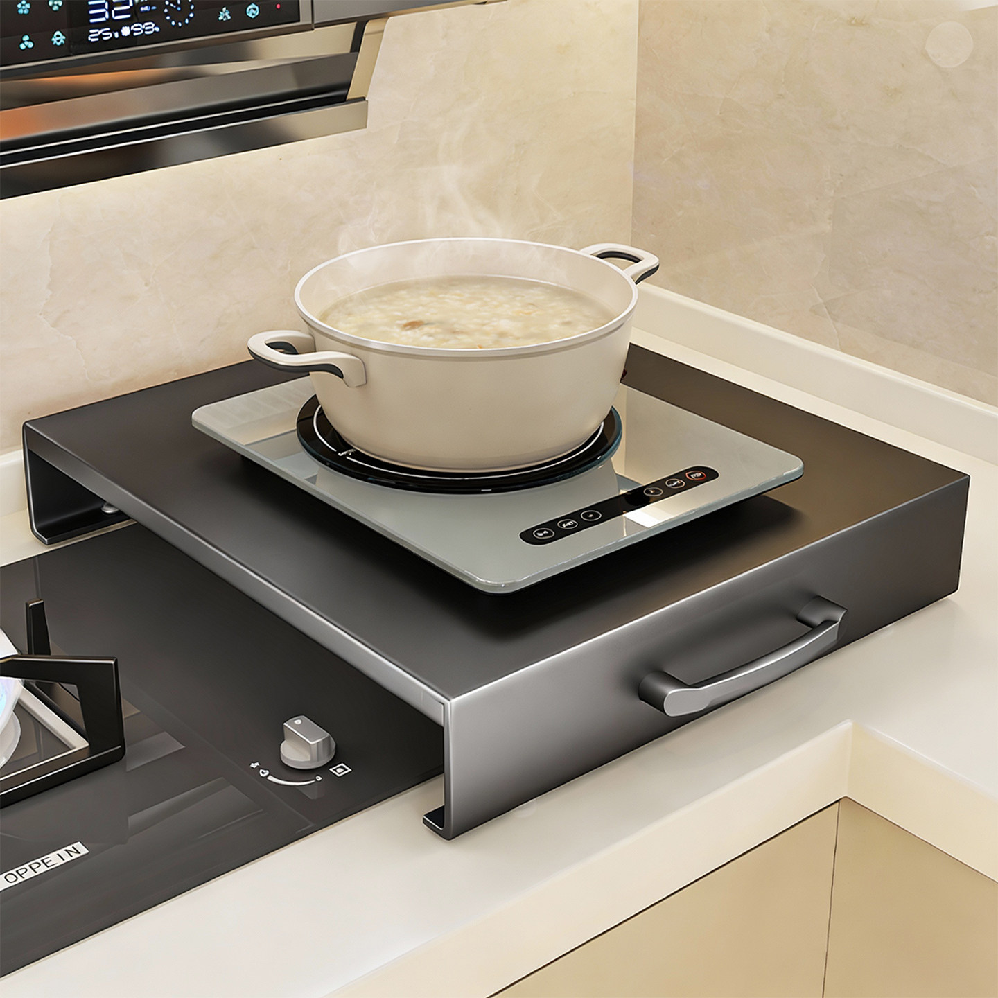 燃气灶盖板罩煤气灶盖板灶台架托电磁炉支架台面厨房置物架多功能,厨房/烹饪用具,厨房置物架/置物柜/角架,淘宝优惠券,粉丝福利购,淘宝优惠卷