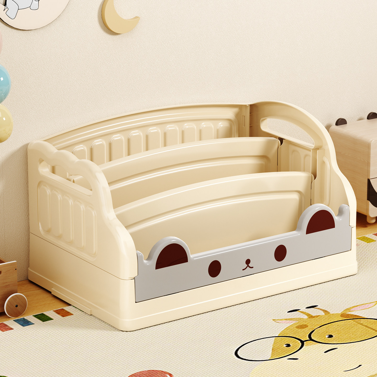 绘本收纳架桌面儿童书架家用宝宝书本置物架飘窗落地高颜值玩具架,收纳整理,整理架/置物架/收纳架,淘宝优惠券,粉丝福利购,淘宝优惠卷