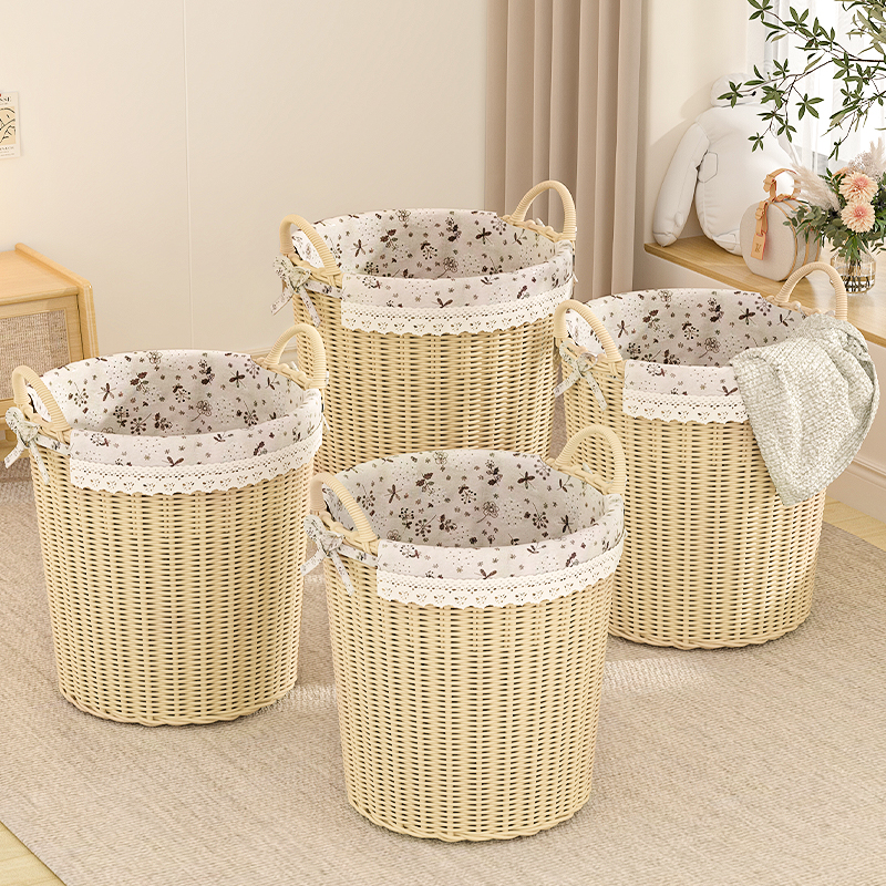 田园风高颜值脏衣篮大容量