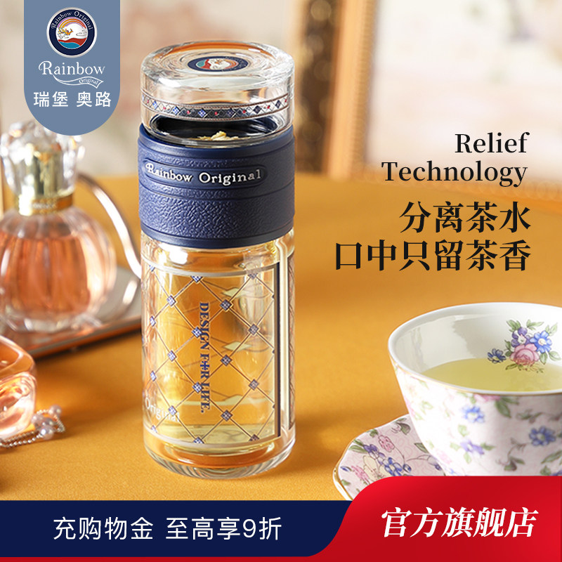 【瑞堡奧路】茶水分離玻璃杯