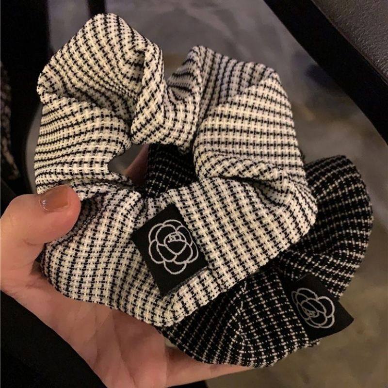 山茶花发圈~富贵人间花大肠圈高级感复古法式格纹发绳小香风头绳,饰品/流行首饰/时尚饰品新,发饰,淘宝优惠券,粉丝福利购,淘宝优惠卷