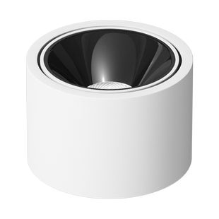 超薄明装射灯可调角度小山丘光效防眩客厅家用天花灯圆形无主灯