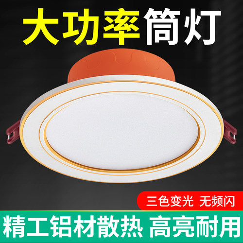 4寸筒灯led12w孔灯公分天花灯