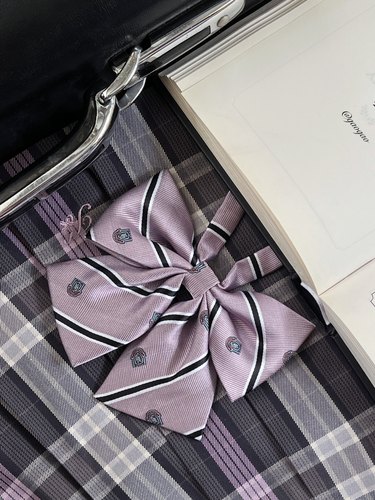 小原不圆原创jk领结 条纹徽章领结A1款