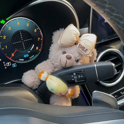 毛绒小熊汽车怀挡雨刮器装饰