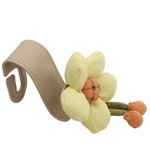 车载小花挂钩座椅背挂钩汽车座椅前排后座车内多功能收纳装饰用品