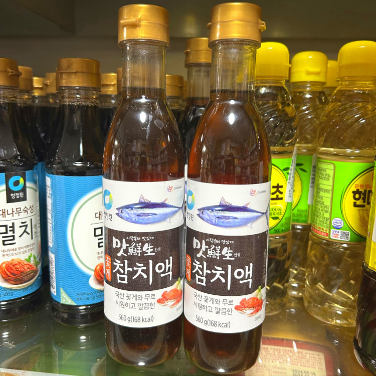 沈阳发货韩国原装进口清净园金枪鱼露煲汤拌菜专用560克装包邮