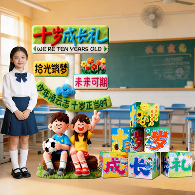 【十岁成长礼】仪式感立牌盒子