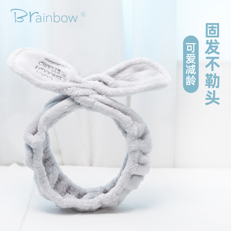 可爱束发带洗脸专用可调节头箍