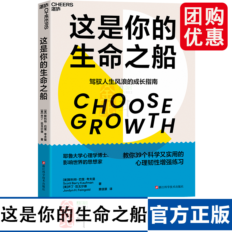 这是你的生命之船 驾驭人生风浪的成长指南 耶鲁大学心理学博士 39个科学又实用的心理韧性增强练习 湛庐