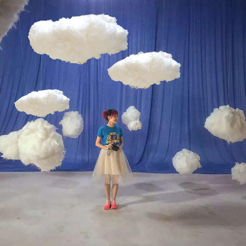 棉花云朵装饰幼儿园橱窗婚礼道具