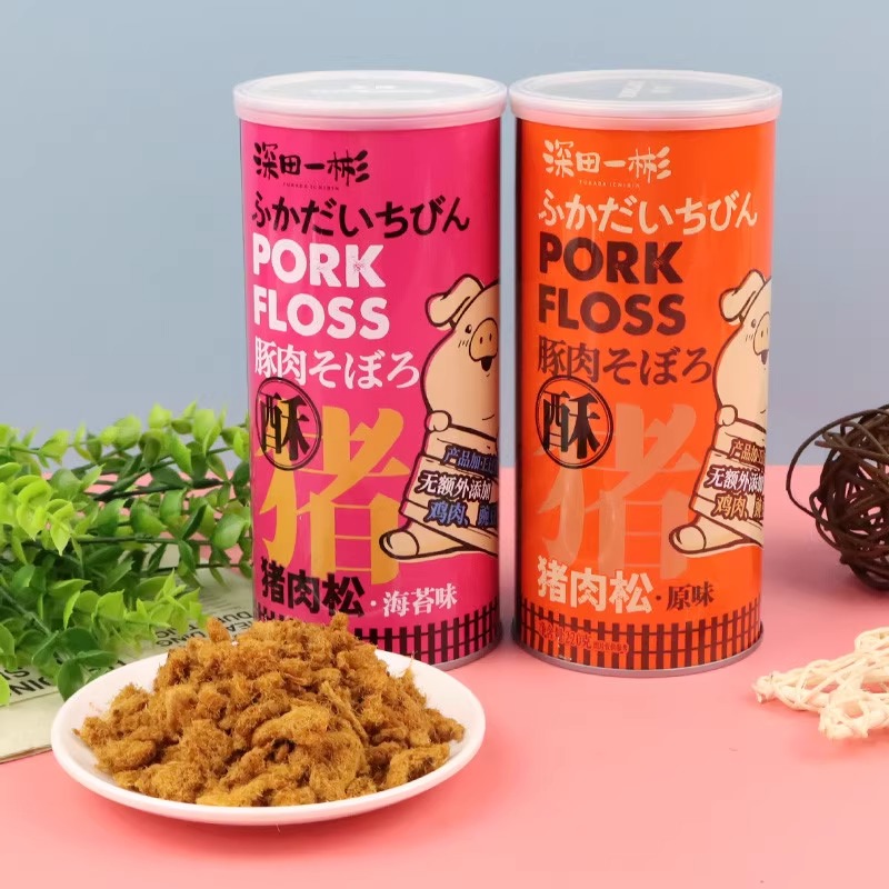 金语深田一彬220g猪肉松 纯猪肉松酥无添加儿童拌饭海苔原味肉松