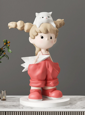 卡通客厅装饰摆件家居饰品玄关软装电视柜酒柜生日女乔迁新居礼品