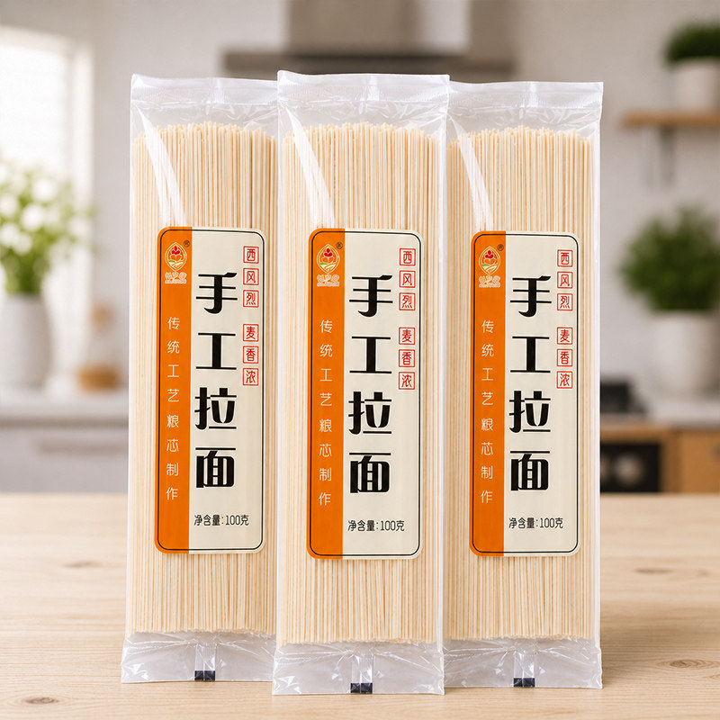 甘肃特产古浪红秃头小麦面条手工挂面细面宽面炒面拌面汤面圆面条