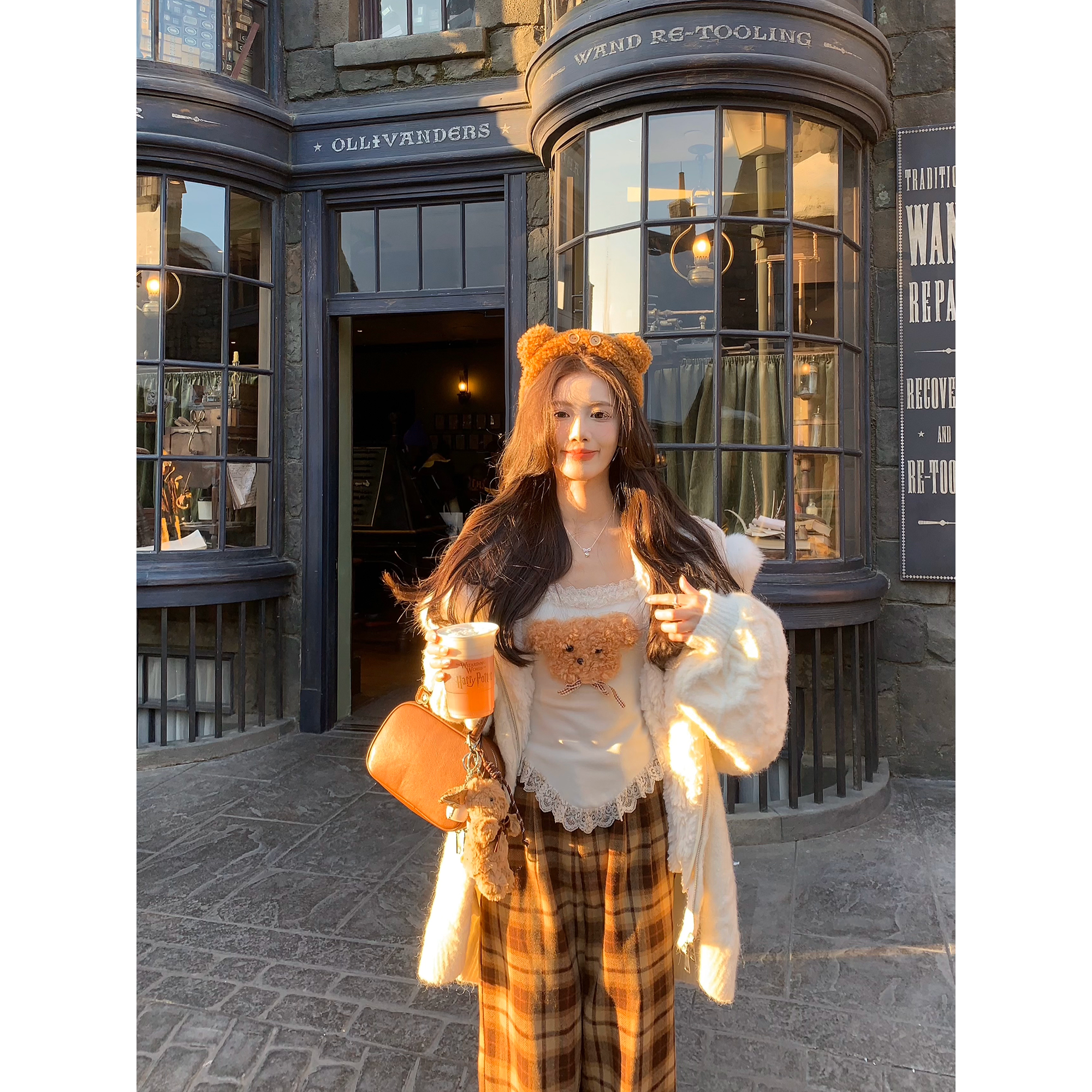 【特价6折】《软糯奶油》连帽针织毛衣开衫秋冬外套女气质上衣