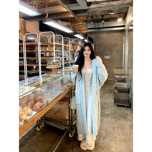 chao厚实毛衣外套 早秋穿搭针织开衫 一颗甜桃yikett 暖暖大毛衣