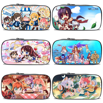 艾思度印花帆布动漫游戏笔袋