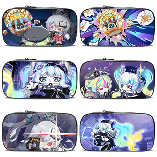 动漫游戏儿童笔袋蛋仔派对异能审判团法莉塔妮咔周边大容量三层帆布印花铅笔盒多功能中小学生男女通用文具盒