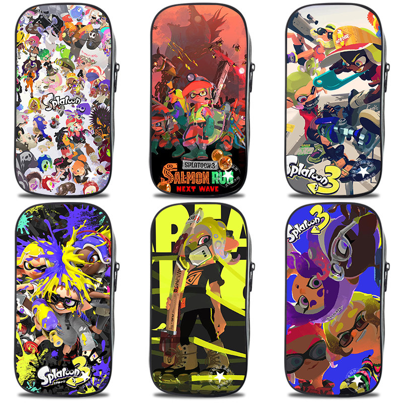 高颜值帆布笔袋斯普拉遁喷射战士3游戏周边三层小学生中学生文具盒可爱章鱼族幼儿园铅笔盒防水帆布来图定制,文具电教/文化用品/商务用品,笔袋,淘宝优惠券,粉丝福利购,淘宝优惠卷