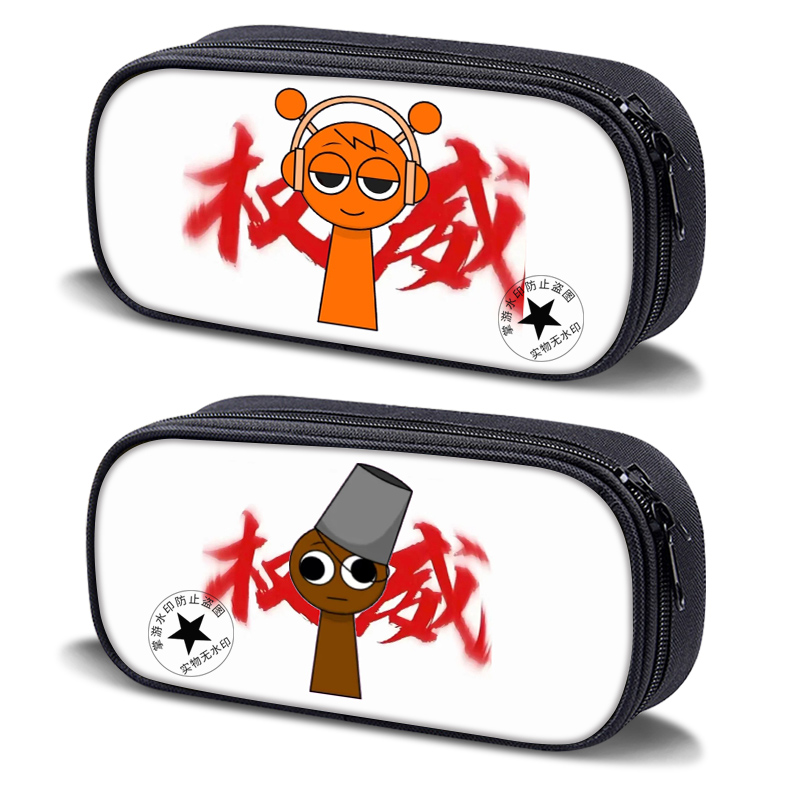 艾思度印花帆布卡通个性学生笔袋