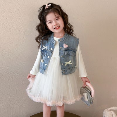 女童连衣裙套装春季2025新款