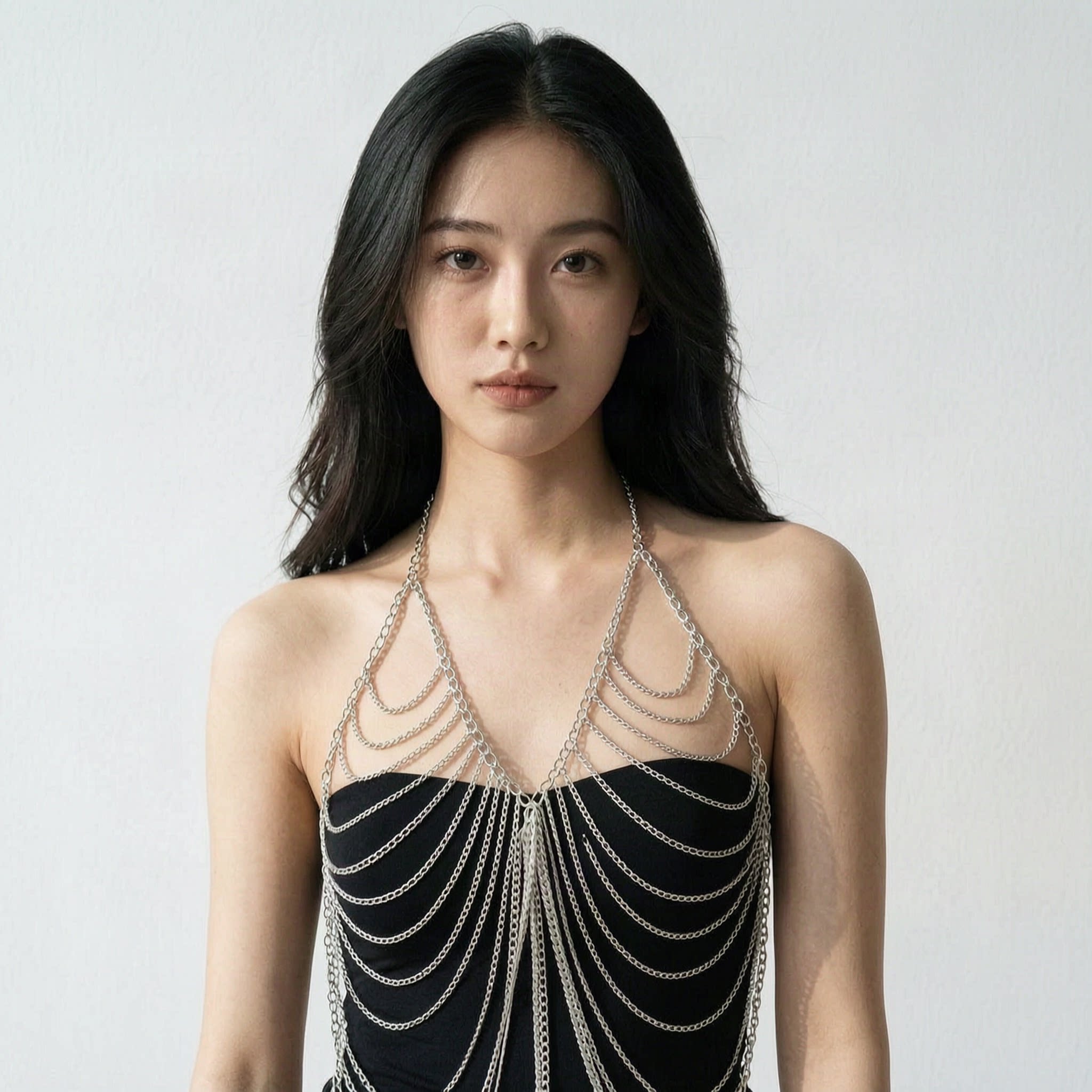 坠入情网！比基尼胸链情调趣味内衣性感身体链女锁骨项链透视文胸