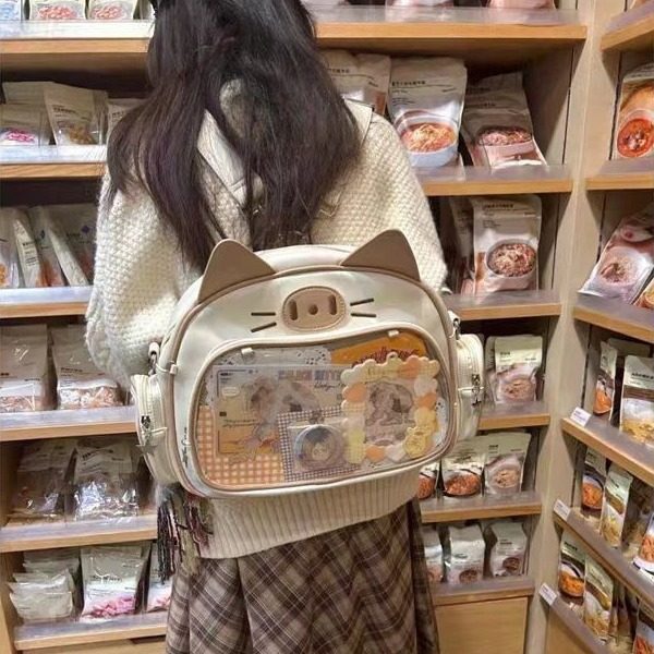 日系透明大容量学院风百搭