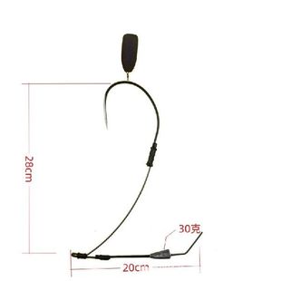 可视锚鱼钩刀锋锚钩单腿单钩双铅单腿钩抗走水单腿双铅小钢炮鱼见