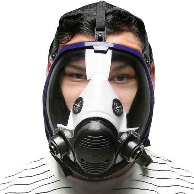 大为防毒面具全面罩 球形大视野硅胶 喷漆化工防甲醛消防防毒面具