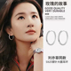 纯银针耳饰小耳圈 爆款 刘亦菲同款 银色耳圈素圈耳环女耳扣2026新款