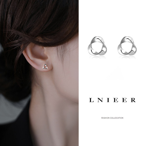 LNIEER999纯银日韩女耳钉简约