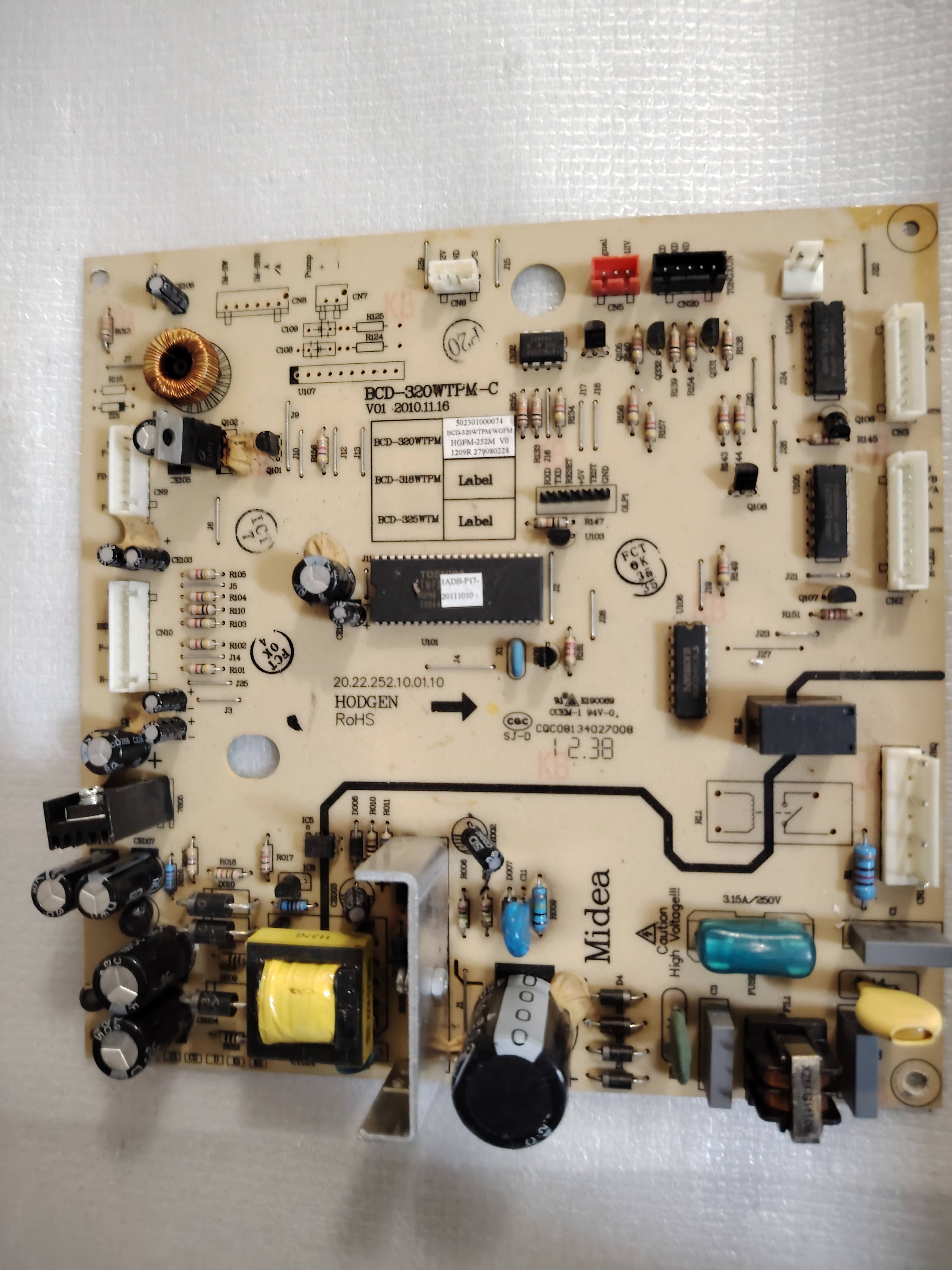 适用美的冰箱 BCD-320WGPMA BCD-320WTPM-C 502301000074控制主板
