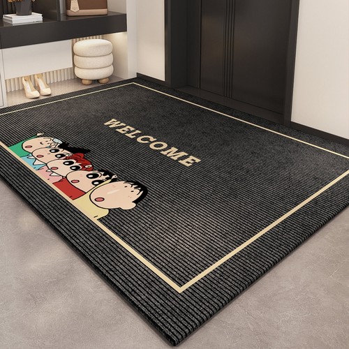 蜡笔小新入户门地垫家用防滑门垫大门口玄关地毯进门耐脏蹭土脚垫