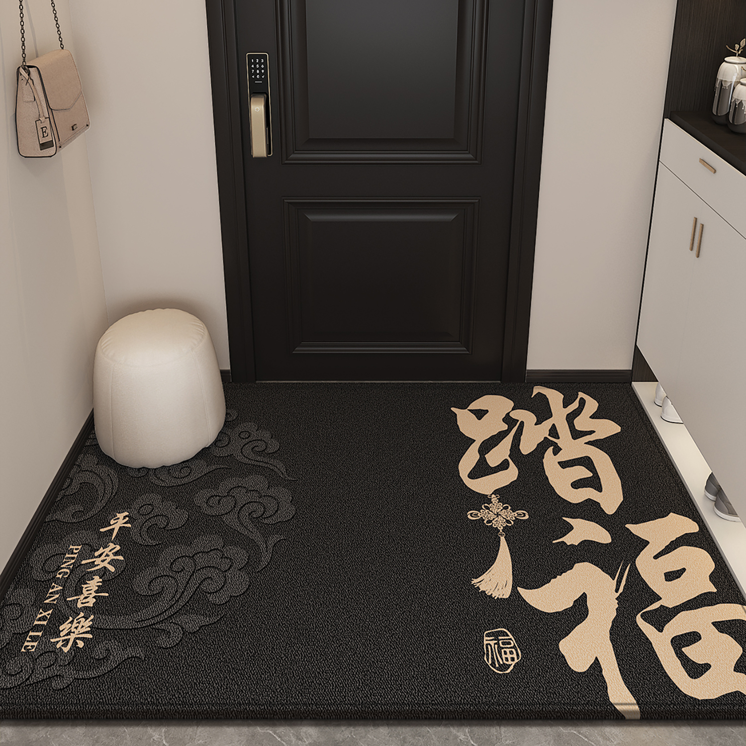 喜庆高级入户门地垫红色大门口
