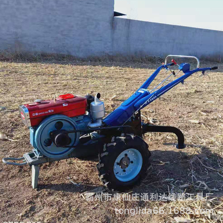 通利达厂家直销手扶拖拉机绞磨机 5T柴油机二轮卷扬机3吨电缆牵引