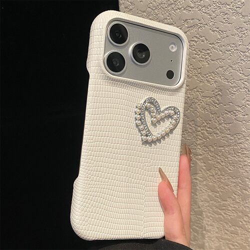 ins风珍珠爱心适用oppoa6gt手机壳a6plus白色a5pro蜥蜴纹a3x立体a2m闪钻a1i钻石a58x仿皮a93s皮纹a98a97硅胶p