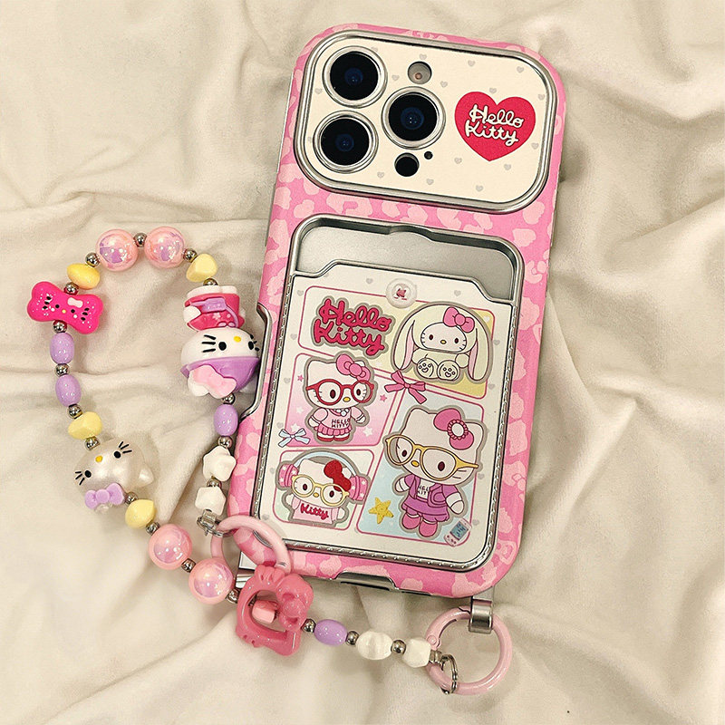 爱心眼镜kt猫卡包适用vivos30手机壳iqooneo10卡通z9turbo+可爱s19带s18挂绳z8x凯蒂猫neo9插卡7se仿皮十vivo,3C数码配件,手机保护套/壳,淘宝优惠券,粉丝福利购,淘宝优惠卷