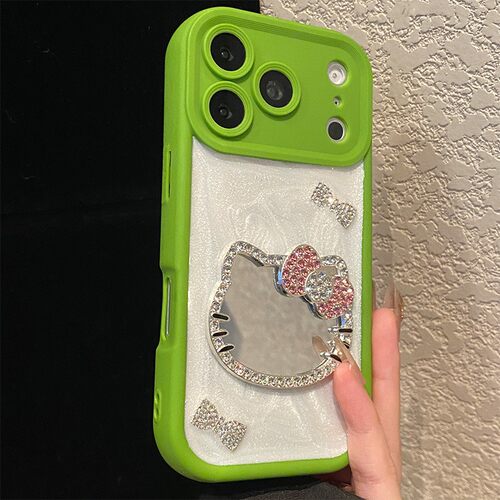 钻石猫咪镜子适用oppoa6gt手机壳a5pro卡通a3活力版a58x立体a1i蝴蝶结a6plus水钻a98a96a72滴胶a56s硅胶a57e