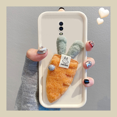 ins风适用oppor15x手机壳r17pro立体k1秋冬r11splus毛绒r11s兔子r9plus萝卜r9s带r9手环oppo简约0pp0硅胶por