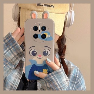 疯狂动物城适用华为mate80promax手机壳mete80gts朱迪70air尼克60rs非凡大师50e立体40pro 带十huawei耳朵女p