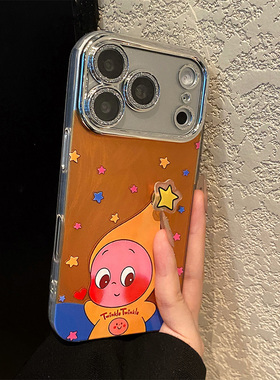 卡通星星人适用opporeno15手机壳reno14呆萌reon13pro+立体12旋转11五角星10带8挂链7羽纱6十oppo硅胶0pp0女p